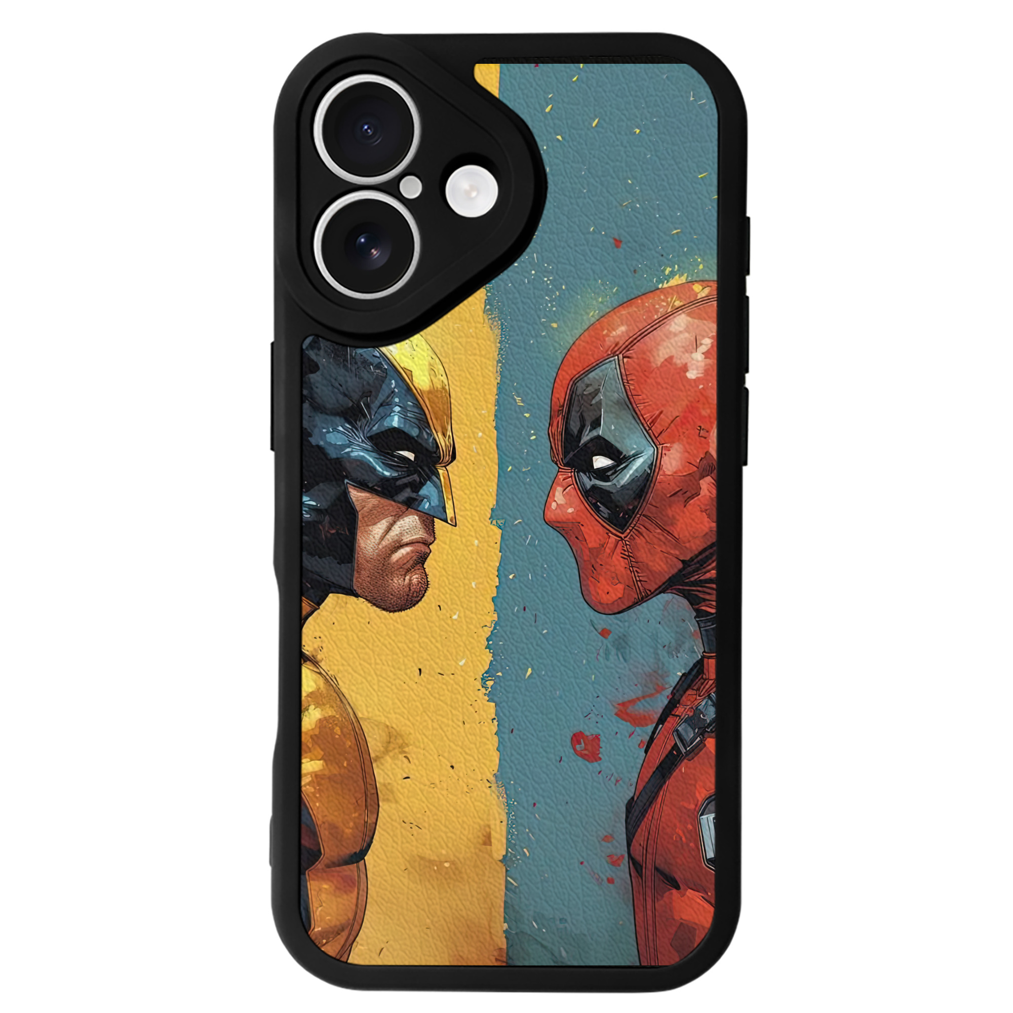 （画像用） Deadpool デッドプール 【iPhone 16シリーズ対応】シリコンスマホケース（レザー調） 材質：シリコン